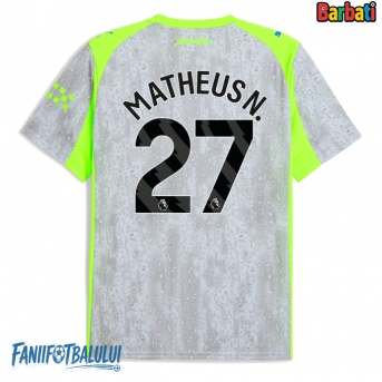Manchester City Matheus Nunes #27 Tricou Fotbal Replică 2025-26 Barbati Treilea
